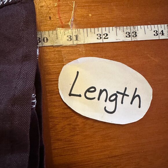 Ashley Stewart Brown & White Embroidered Maxi Skirt Size 2X Linen Blend - Picture 3 of 6